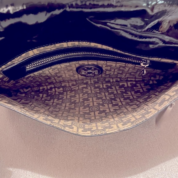 Tory Burch black clutch - you could add a chain to make it a crossbody bag. - Picture 5 of 10